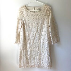 Cream Lace Top